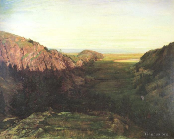 约翰·拉法基 的油画作品 -  《最后的山谷》