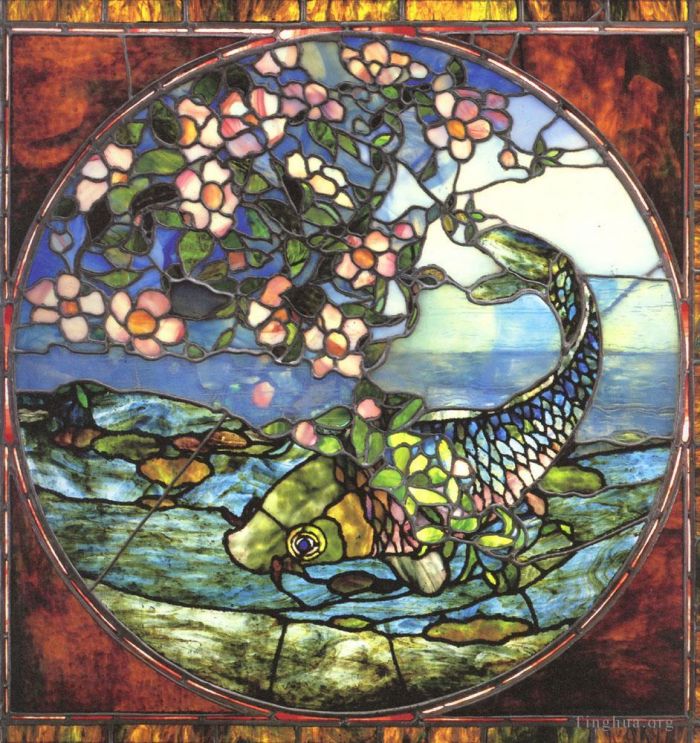 约翰·拉法基 的各类绘画作品 -  《鱼和花枝》