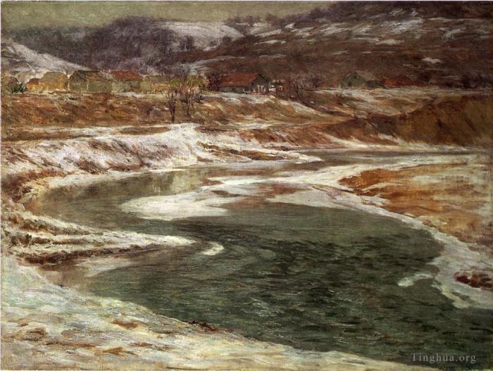 约翰·奥蒂斯·亚当斯 的油画作品 -  《温特布鲁克维尔》