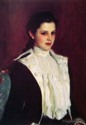 艺术家约翰·辛格·萨金特作品《爱丽丝·范德比尔特·谢泼德肖像》