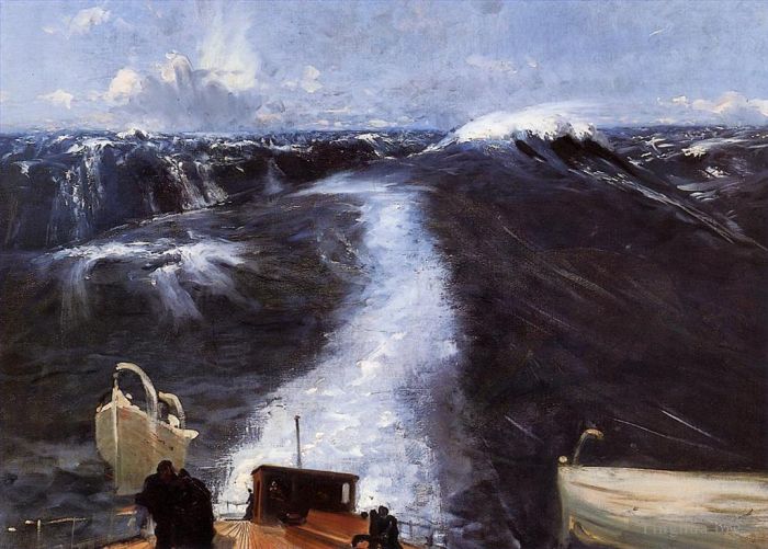 约翰·辛格·萨金特 的油画作品 -  《大西洋风暴》
