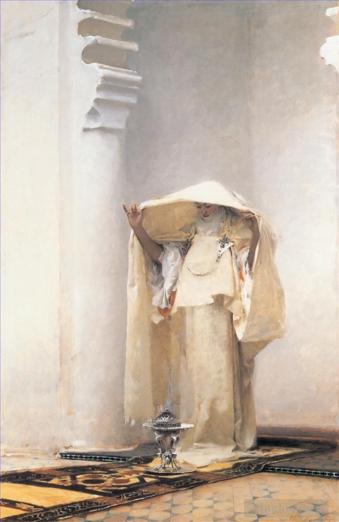 约翰·辛格·萨金特 的油画作品 -  《灰琥珀》