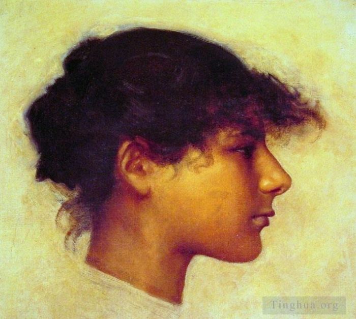 约翰·辛格·萨金特 的油画作品 -  《安娜卡普里尔头像》