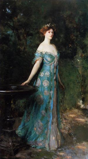 艺术家约翰·辛格·萨金特作品《萨瑟兰公爵夫人米利森特肖像》