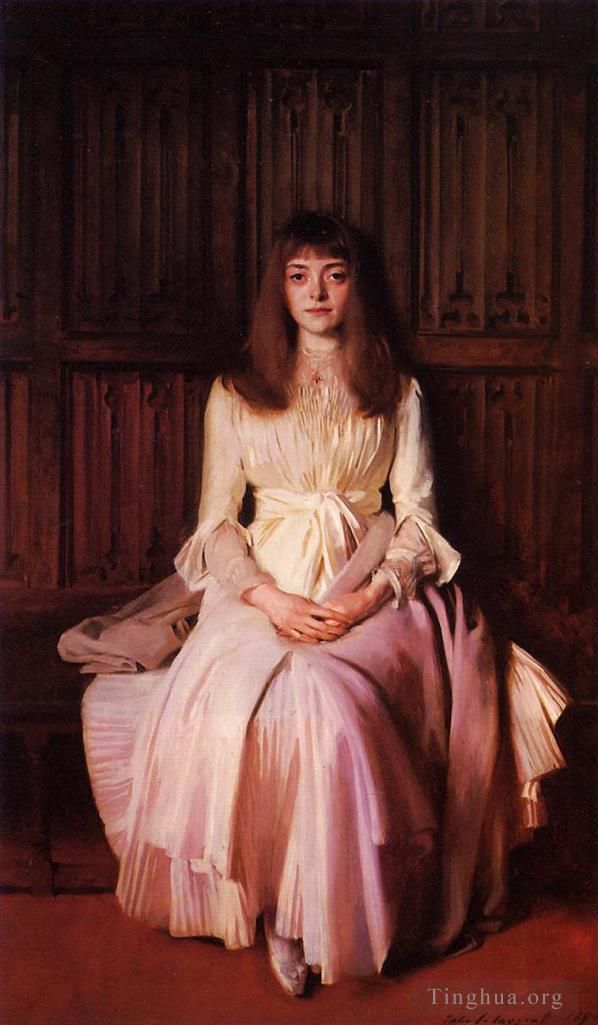 约翰·辛格·萨金特 的油画作品 -  《艾尔西·帕尔默小姐肖像》