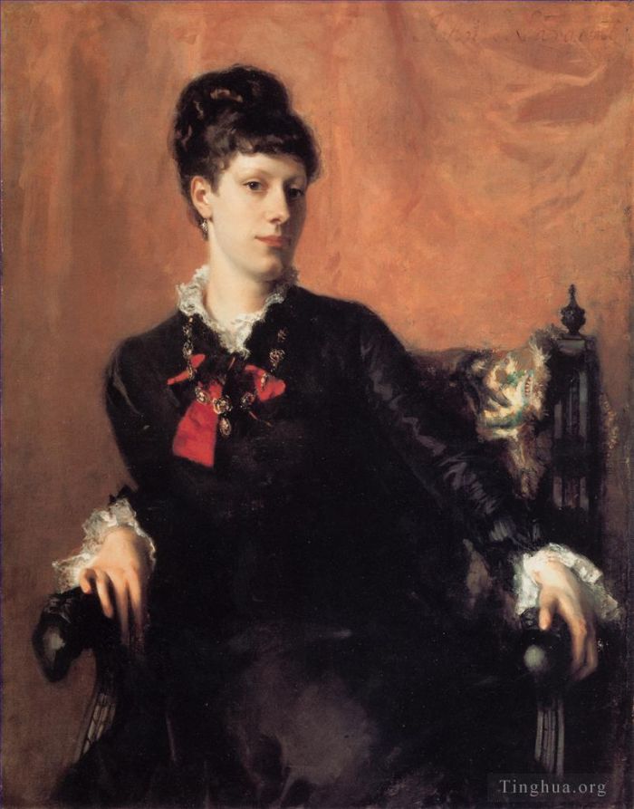 约翰·辛格·萨金特 的油画作品 -  《弗朗西斯·舍伯恩·雷德利·瓦茨小姐肖像》