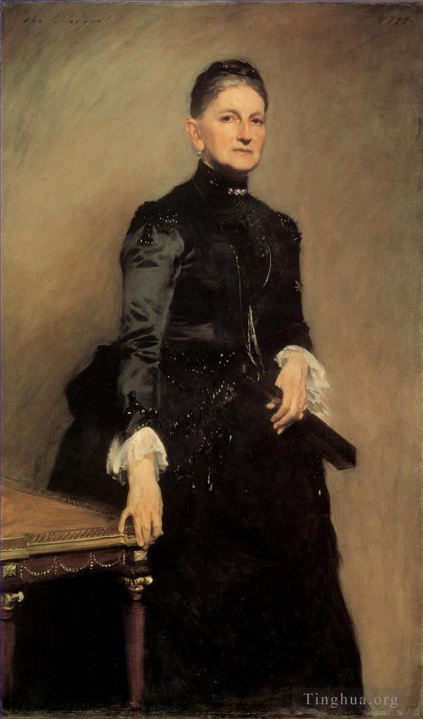 约翰·辛格·萨金特 的油画作品 -  《阿德里安·艾斯林夫人肖像》