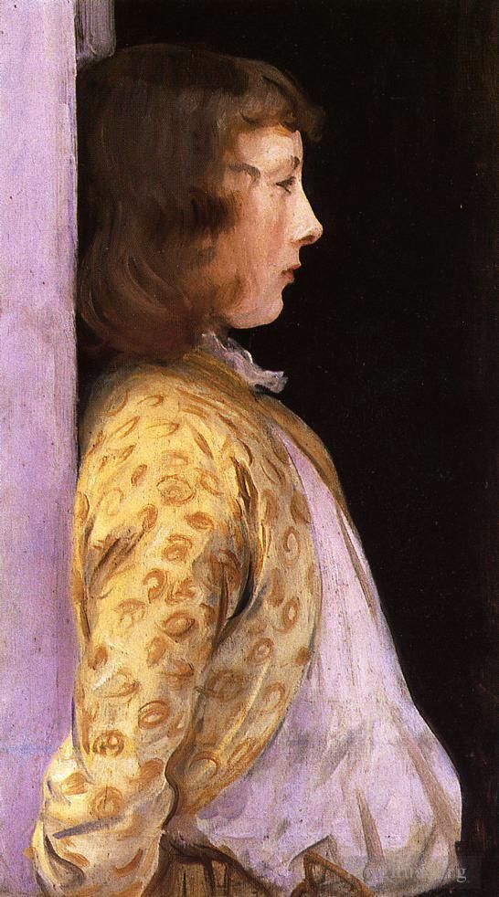 约翰·辛格·萨金特 的油画作品 -  《多萝西·巴纳德的肖像》