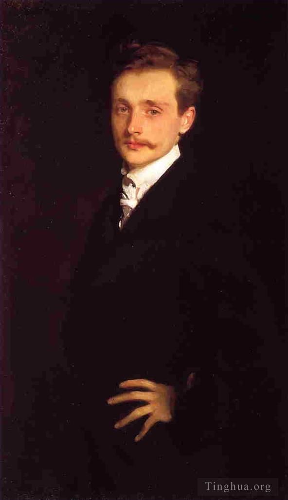 约翰·辛格·萨金特 的油画作品 -  《莱昂·德拉福斯的肖像》