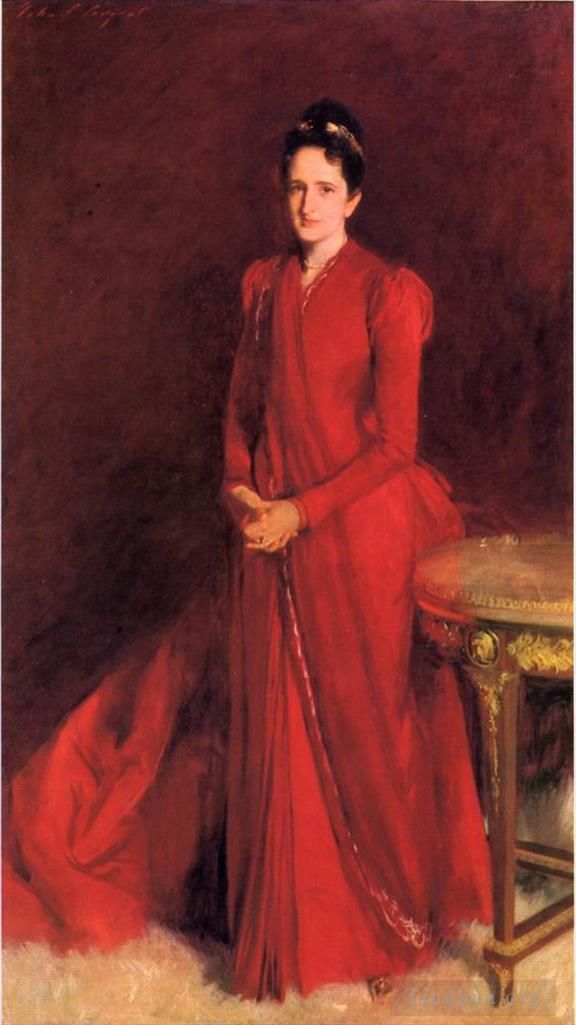 约翰·辛格·萨金特 的油画作品 -  《埃利奥特·菲奇·谢泼德夫人又名玛格丽特·路易莎·范德比尔特的肖像》