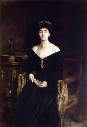 古董油画《Portrait of Mrs Ernest G Raphael nee Florence Cecilia Sassoon》