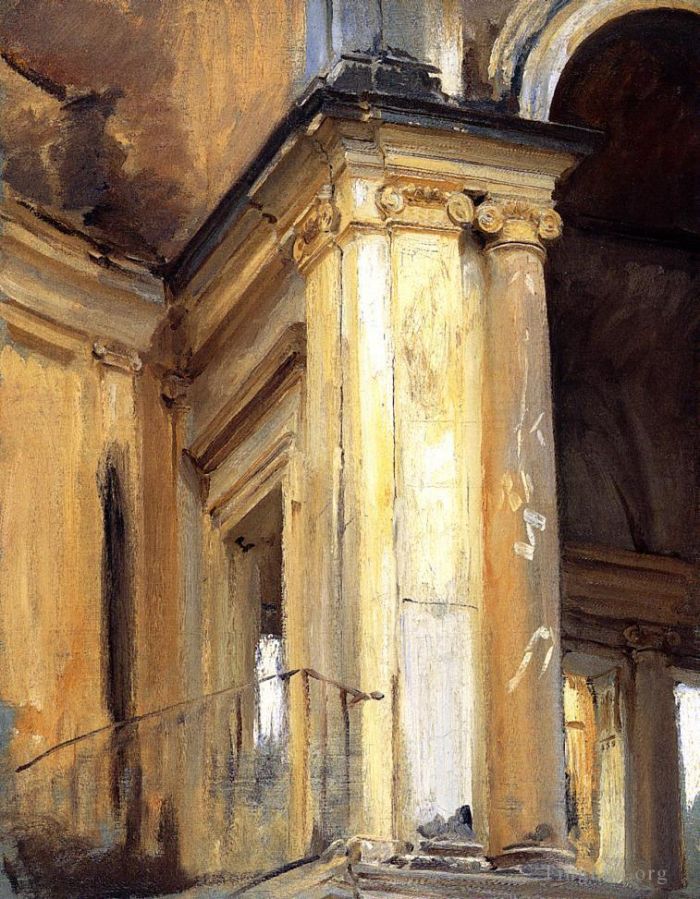 约翰·辛格·萨金特 的油画作品 -  《罗马建筑》