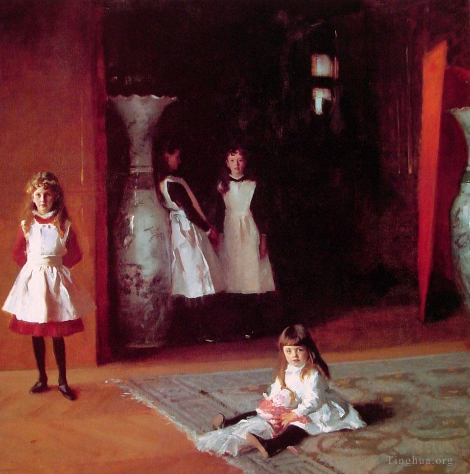 约翰·辛格·萨金特作品《爱德华·达利·博伊特的女儿们》