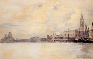 艺术家约翰·辛格·萨金特作品《威尼斯大运河入口》