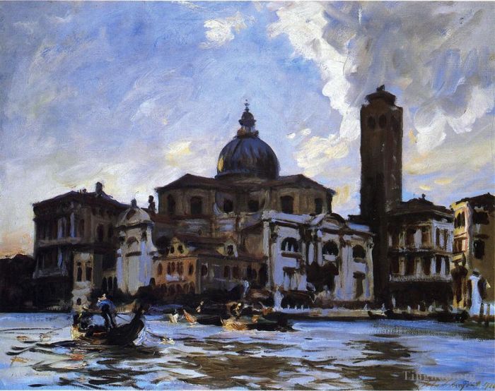 约翰·辛格·萨金特 的油画作品 -  《威尼斯,拉比亚宫》
