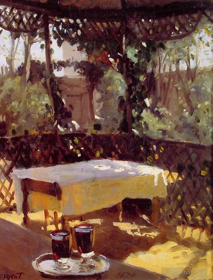 约翰·辛格·萨金特 的油画作品 -  《酒杯》
