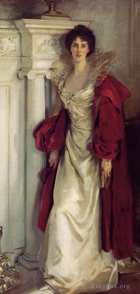 约翰·辛格·萨金特 的油画作品 -  《波特兰公爵夫人威妮弗雷德》