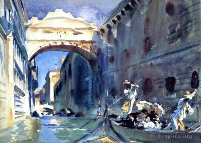 约翰·辛格·萨金特 的各类绘画作品 -  《叹息桥》