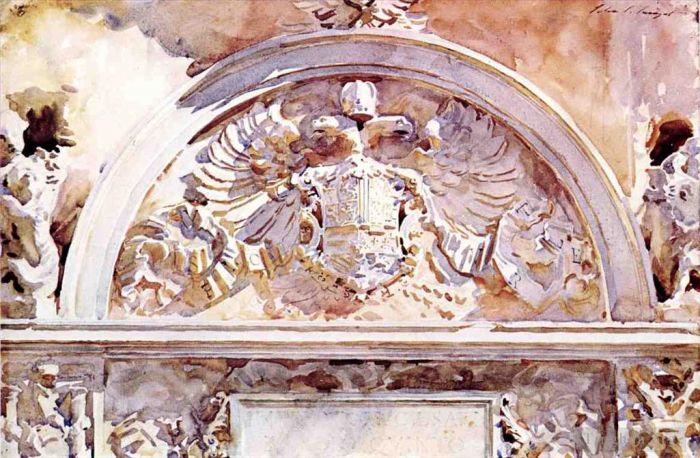 约翰·辛格·萨金特 的各类绘画作品 -  《查理五世的孔罩》