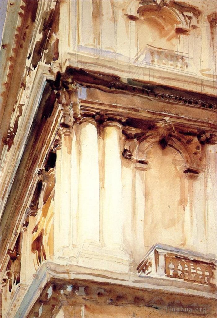 约翰·辛格·萨金特 的各类绘画作品 -  《卡格兰德角宫》