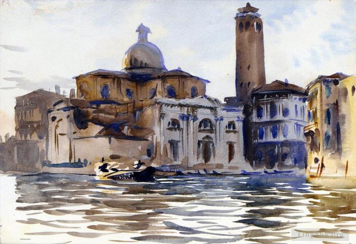 约翰·辛格·萨金特 的各类绘画作品 -  《拉比亚宫,威尼斯》