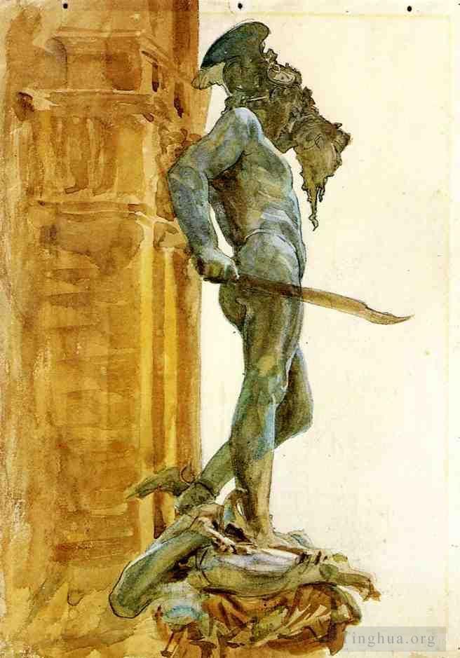 约翰·辛格·萨金特 的各类绘画作品 -  《珀尔修斯·佛罗伦萨》