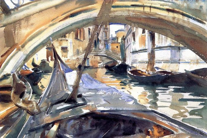 约翰·辛格·萨金特 的各类绘画作品 -  《圣玛丽亚福尔摩沙河》