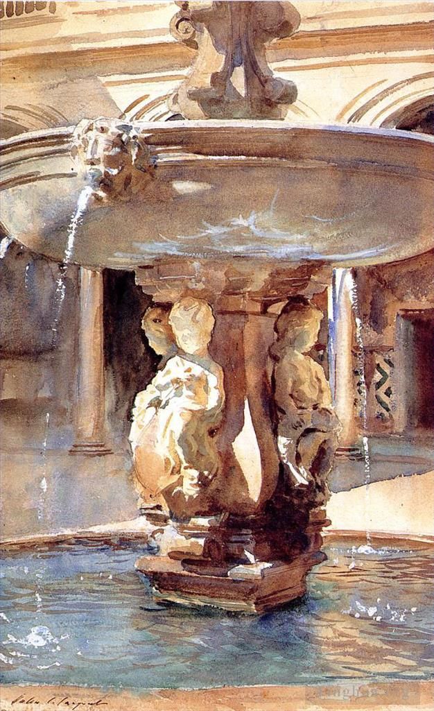 约翰·辛格·萨金特 的各类绘画作品 -  《西班牙喷泉》