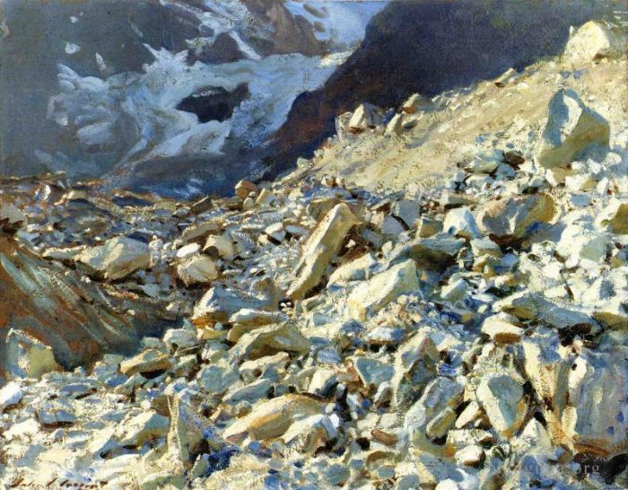 约翰·辛格·萨金特 的各类绘画作品 -  《冰碛》