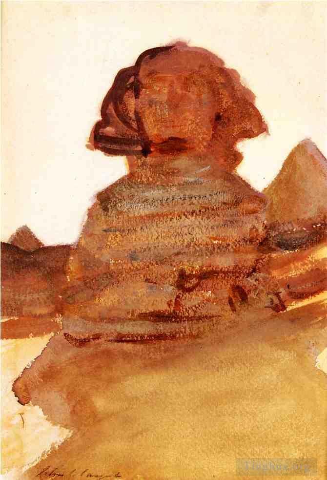 约翰·辛格·萨金特 的各类绘画作品 -  《狮身人面像》