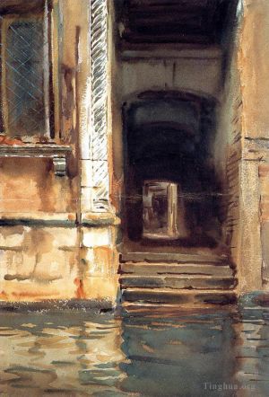 艺术家约翰·辛格·萨金特作品《威尼斯门口》