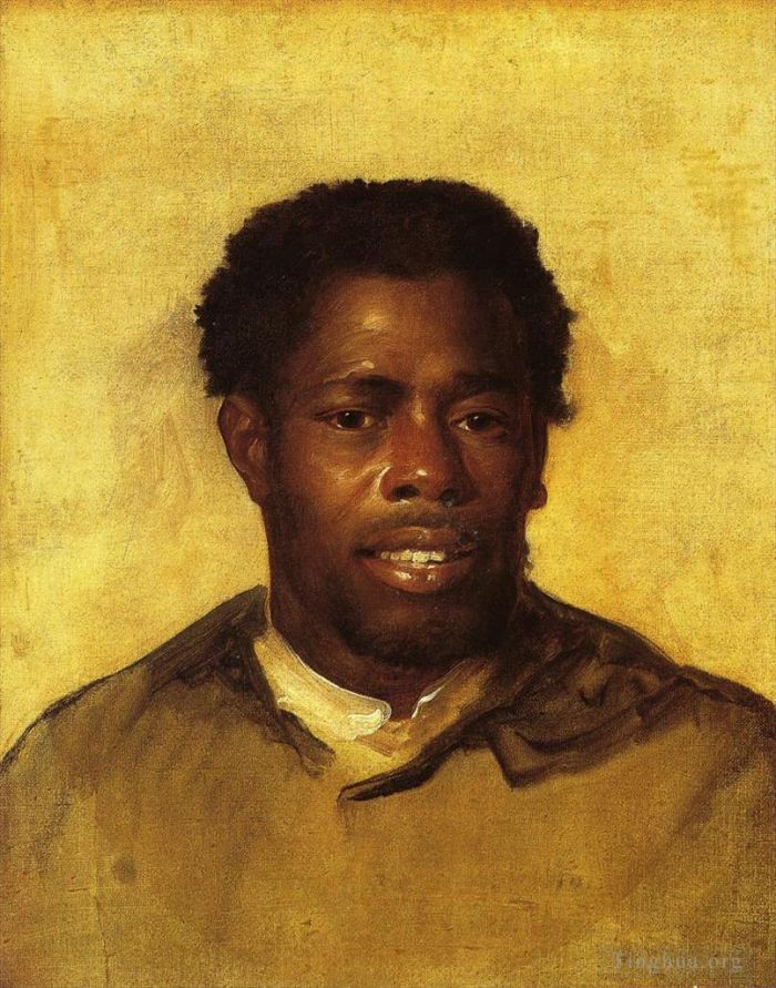 约翰·辛格尔顿·科普利 的油画作品 -  《一个黑人的头》