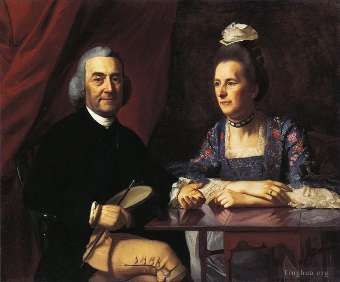 约翰·辛格尔顿·科普利 的油画作品 -  《艾萨克·温斯洛·杰米娜·德布克先生和夫人》