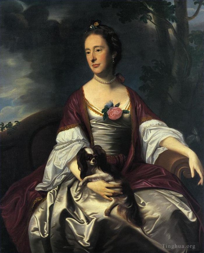 约翰·辛格尔顿·科普利 的油画作品 -  《杰拉斯梅尔·鲍尔斯夫人》