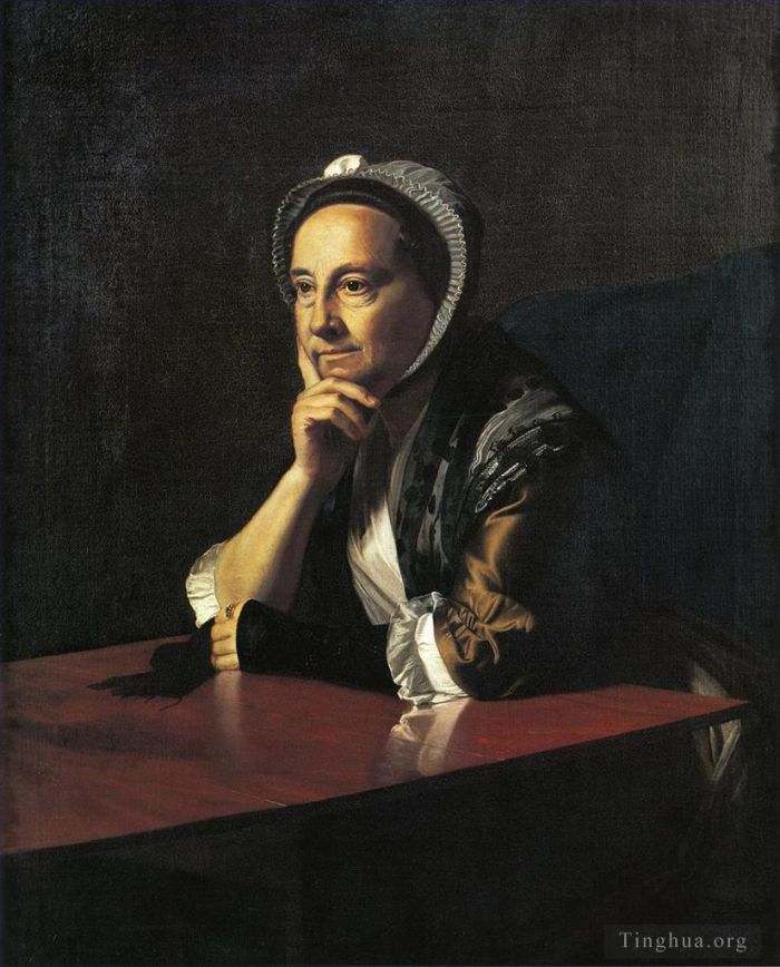约翰·辛格尔顿·科普利 的油画作品 -  《汉弗莱·德弗罗夫人玛丽·查诺克》
