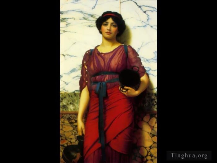 约翰·威廉·高沃德 的油画作品 -  《希腊田园诗,1907》