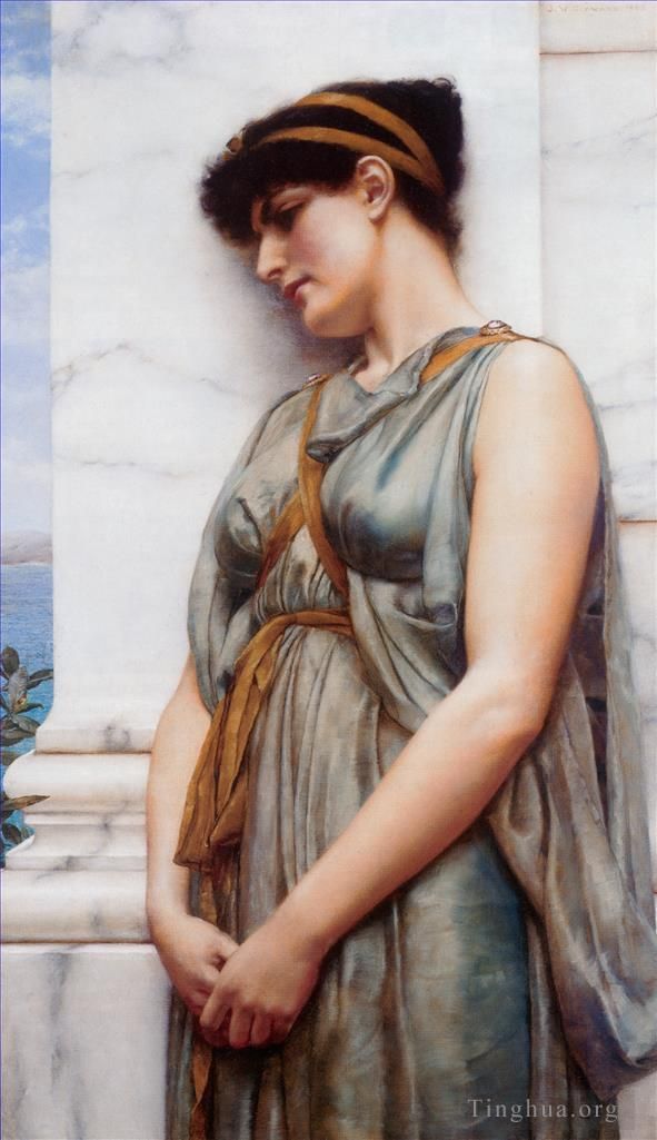 约翰·威廉·高沃德 的油画作品 -  《希腊遐想》