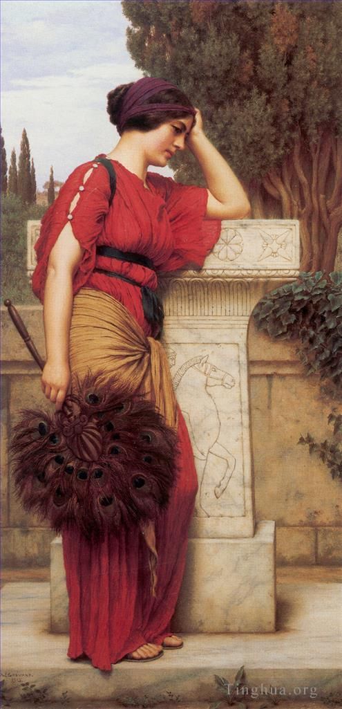约翰·威廉·高沃德 的油画作品 -  《潘西罗莎,1913》