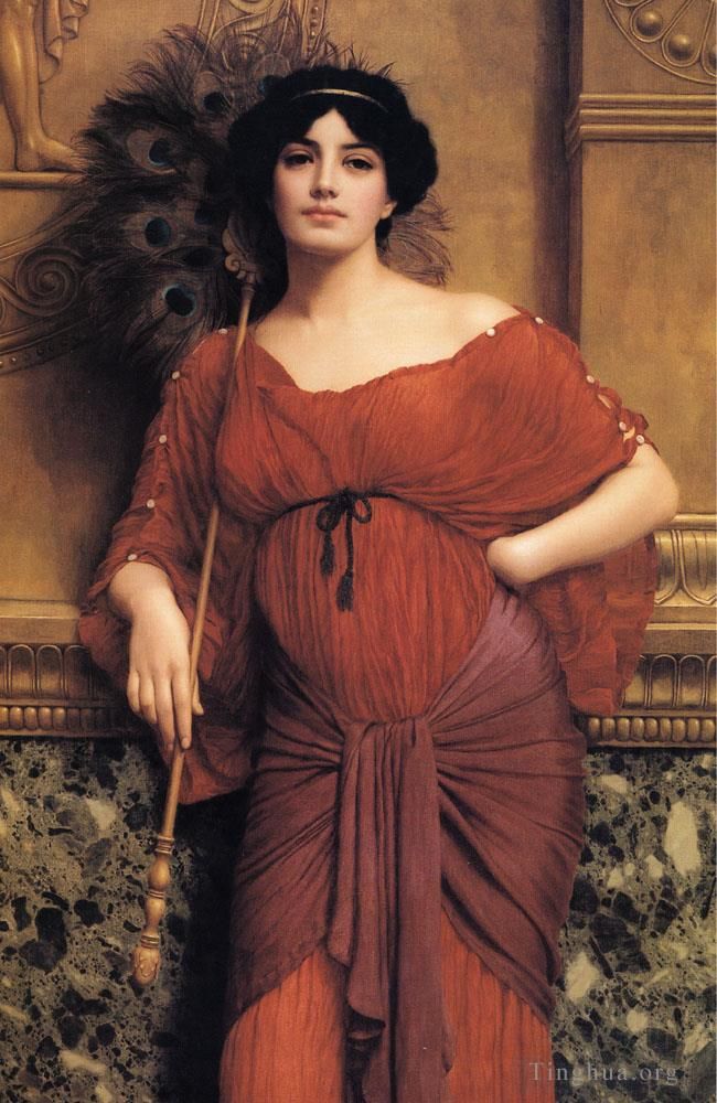 约翰·威廉·高沃德 的油画作品 -  《罗马主妇,1905》