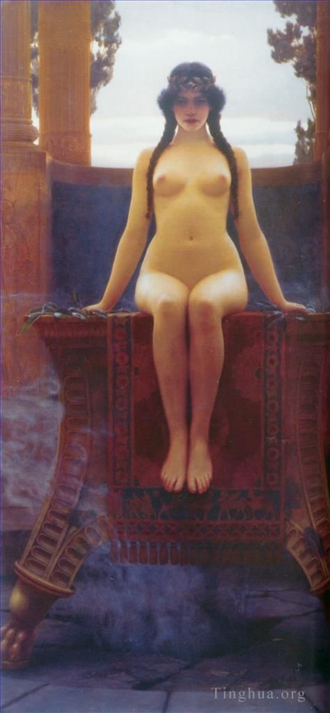 约翰·威廉·高沃德 的油画作品 -  《德尔斐神谕》