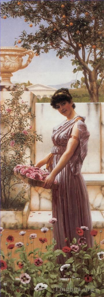 约翰·威廉·高沃德 的油画作品 -  《维纳斯之花,1890》