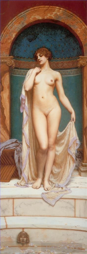 约翰·威廉·高沃德 的油画作品 -  《维纳斯在浴场》