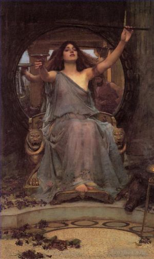 艺术家约翰·威廉姆·沃特豪斯作品《喀耳刻将杯子献给尤利西斯》