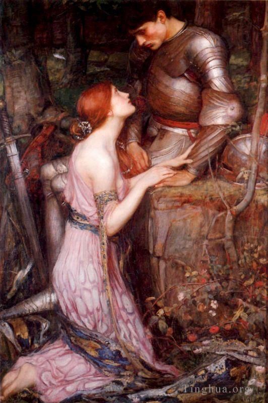 约翰·威廉姆·沃特豪斯 的油画作品 -  《骑士》