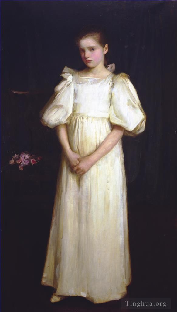 约翰·威廉姆·沃特豪斯 的油画作品 -  《菲利斯·沃特洛的肖像》