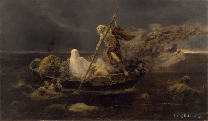 何塞·本立乌尔·耶·吉尔 的油画作品 -  《卡隆特之船》