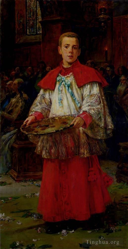 何塞·本立乌尔·耶·吉尔 的油画作品 -  《侍僧》