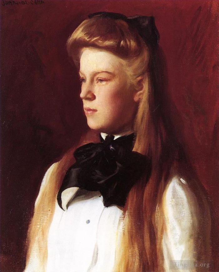 约瑟夫·柔德芬·代坎普 的油画作品 -  《爱丽丝·博伊特小姐》