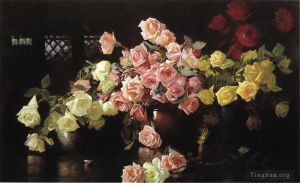 艺术家约瑟夫·柔德芬·代坎普作品《约瑟夫·德坎普玫瑰》
