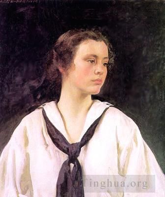 约瑟夫·柔德芬·代坎普 的油画作品 -  《莎莉》